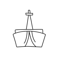 outline of the ship