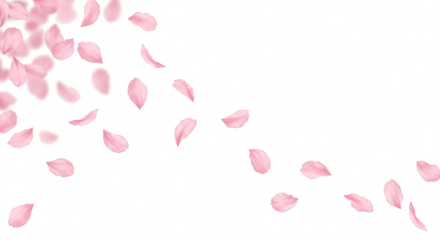 桜の花びらのシームレス背景、春の背景素材