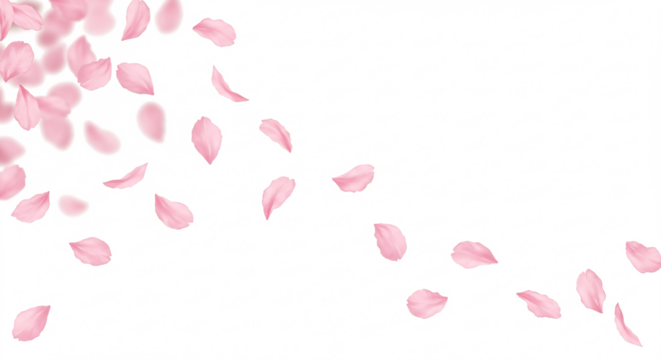 桜の花びらのシームレス背景、春の背景素材 - Powered by Adobe