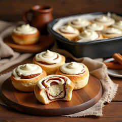 Cinnamon Rolls with Cream Cheese Frosting A Sweet and Indulgent Treat for Breakfast Brunch or a Cozy Afternoon Snack