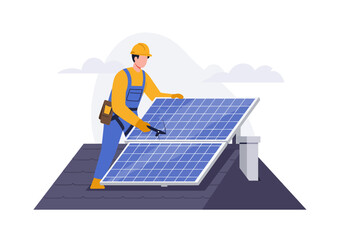 Installing Solar Panels A Technician's Guide to Sustainable Energy Practices.
