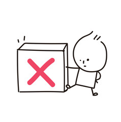 (wrong) Collection of hand drawn glasses business worker icons. Vector illustration. 