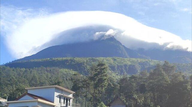 green mountain in central java