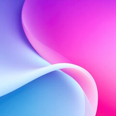 Obraz premium Abstract flowing shapes in vibrant pinks and blues