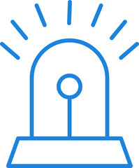 alarm line icon, alarm line icon – alert, bell, notification, emergency symbol