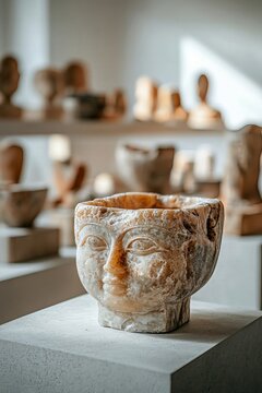 selective focus detailed surface capture of historical item