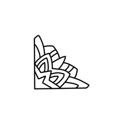 mandala ornament corner