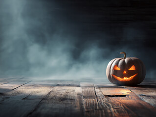 Halloween Pumpkin Light - Shadow Scene Under Smoke Shroud