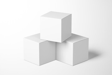 Square Box Packaging Mockup