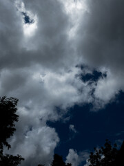 clouds in the sky blue 