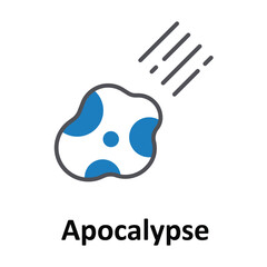 Apocalypse Vector icon which can easily modify or edit