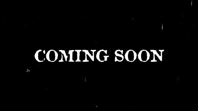 coming soon motion text black background coming soon animation in 2 style of font
