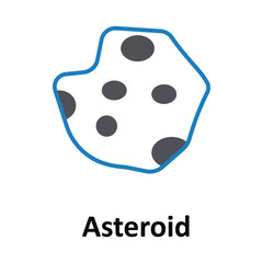 Asteroid Vector icon which can easily modify or edit