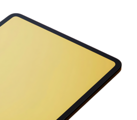 High-resolution tablet with bright blank screen shown on transparent background ideal for digital marketing, UI design, and tech visuals