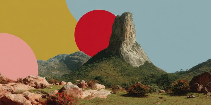 Swaziland Independence Day Celebration Authentic Summer Adventure Travel with Majestic Monolith and Green Landscape for Millennial Marketing Campaigns