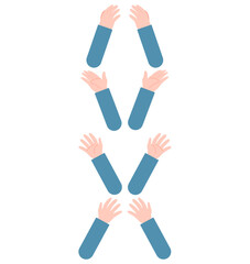 캐릭터 손.ver1_1(포즈+동작+수화+손가락+사람)