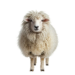 Majestic Sheep: A Close-Up Portrait of a Fluffy Farm Animal