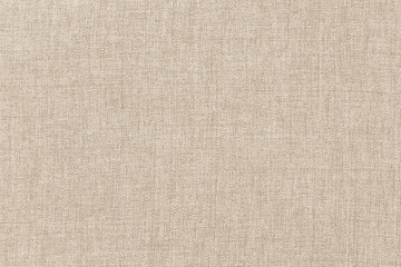 Brown linen fabric cloth texture for background, natural textile pattern.