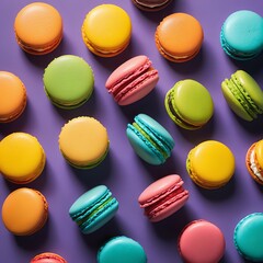 Obraz premium Pastel Macaron Tea Party Still Life