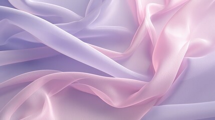 Fototapeta premium 3D rendering with abstract backgrounds with pink and purple wavy fabric surfaces, perfect for designs, banners, posters, packaging, or presentations.
