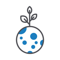 Ecology Vector icon which can easily modify or edit