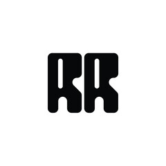 RR monogram logo design letter text name symbol monochrome logotype alphabet character simple logo