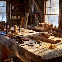 El taller de un artesano.