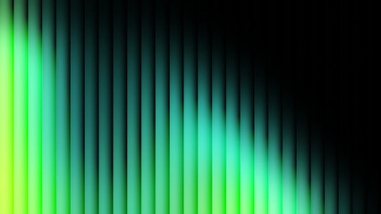 Green gradient with a glass effect on a black background, a futuristic look featuring cool glow, soft waves, and transparent layers that create a sense of motion