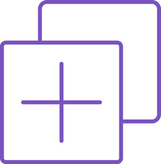 Fototapeta premium clone icon, clone line icon – copy, duplicate, replicate, duplicate data, cloning technology symbol