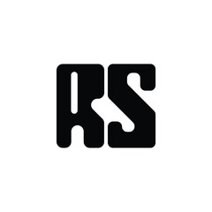 RS monogram logo design letter text name symbol monochrome logotype alphabet character simple logo