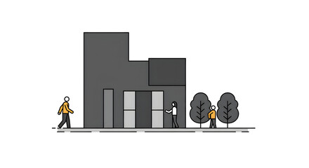 Vector illustration of a strong male wrestler in a low starting stance, embodying power and readiness for a competitive match