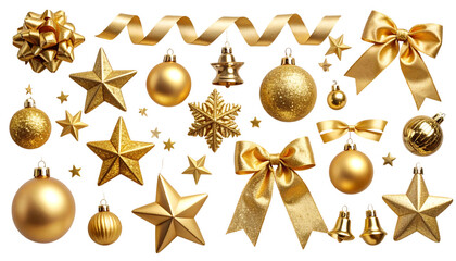 Holiday-Themed Decorations for Christmas, Transparent Background PNG