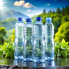 refreshing bottled water hydration on the go