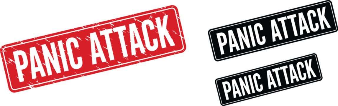 Panic attack symptoms and treatment anxiety disorder concept
