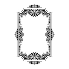 frame with floral ornament