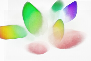 Blurred Rainbow Refraction Blurred overlay effect. Holographic Reflection Light lens prism effect...