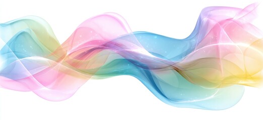 Fototapeta premium Abstract rainbow flowing shapes (1)