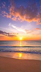 Tropical sunset beach scene (7)