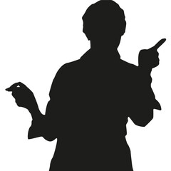 Teacher Silhouette Vector