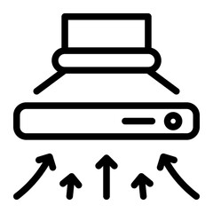 This Extractor hood icon is suitable for Food, Cooking, Culinary, etc.