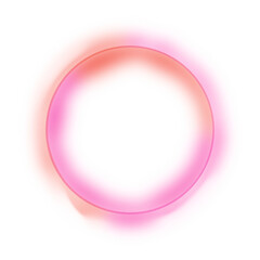 Orange Pink Circle Frame Gradient Overlay with Soft Blur Border
