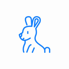 rabbit animal icon sign vector