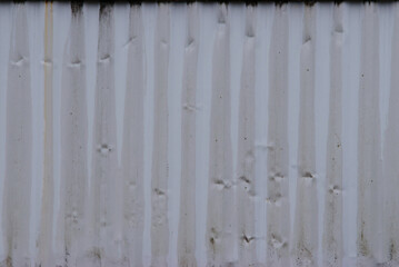 dented corrugated metal