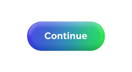 Vibrant Continue Button Design with Blue and Green Gradient