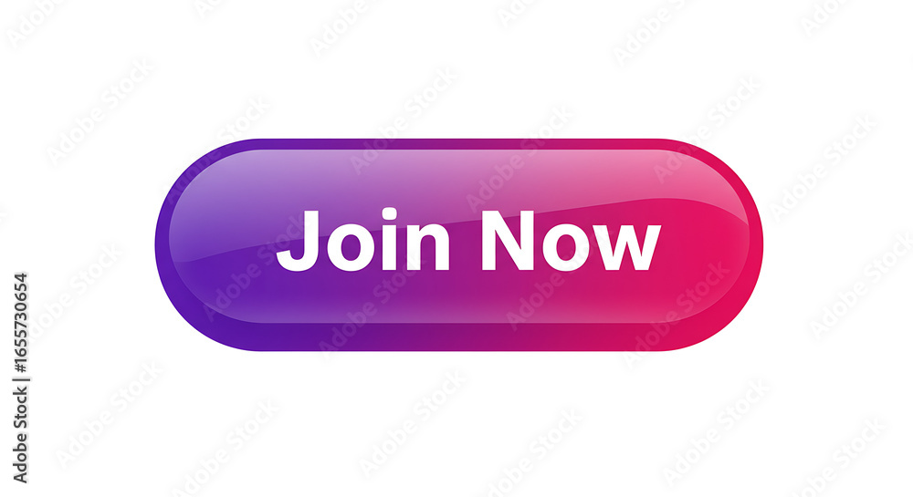 Aufkleber stylish join now button design with vibrant colors on transparent background