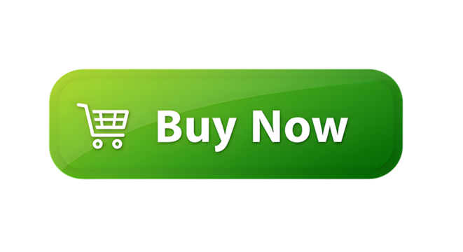 Green Buy Now Button with Shopping Cart Icon