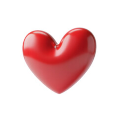 Fototapeta premium Romantic red heart conveying love and passion for Valentine's Day projects, love, and romance
