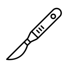 scalpel line icon