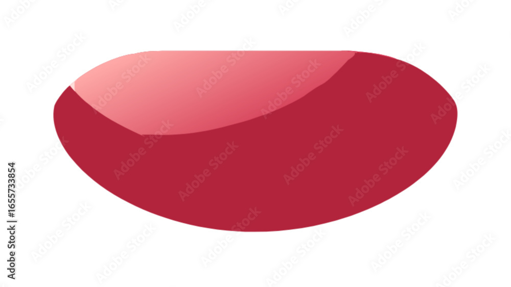 Aufkleber red oval shape vector illustration graphic design element shiny glossy effect for web and print use 