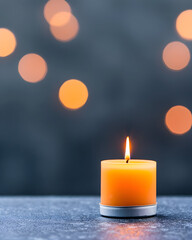 Glowing candle flame creates warm ambiance, perfect for meditation, relaxation, and celebrations